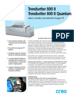 Trendsetter 800 II Trendsetter 800 II Quantum: Robust, Versatile, Semi-Automatic 8-Page CTP