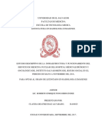 Infraestructura y funcionamiento del servicio de medicina nuclear del Hospital Médico Quirúrgico y Oncológico del ISSS en El Salvador