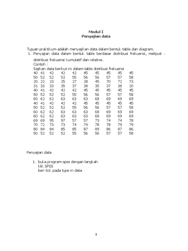 Modul Praktikum Spss | PDF