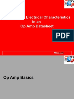 Texas Instrumetn TI Electrical Characteristics in An Op Amp DS