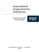 Dwork B. Generalized Hypergeometric Functions (Oxford, 1990) (192p)