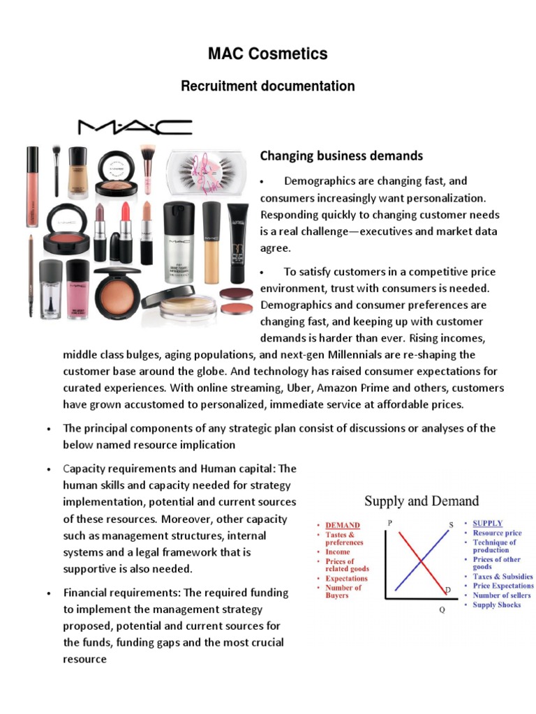 MAC Cosmetics | PDF | Recruitment | Employment