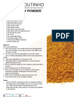 Indian Curry Powder PDF