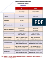 Academic Calender