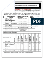 Tamil Nadu Public Service Commission: SL - No Name of The Post Total