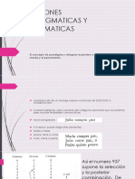 Relaciones Paradigmaticas y Sintagmaticas