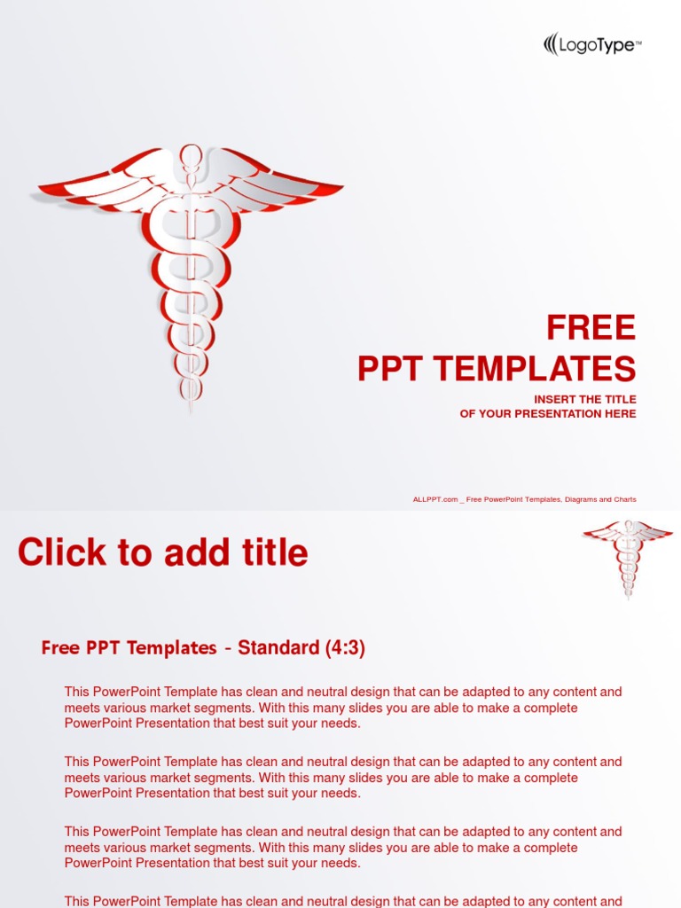 Medical Symbol PowerPoint Templates Standard PDF Microsoft Power