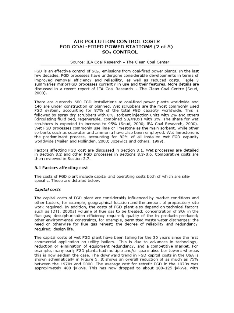 Air Pollution Control | PDF | Chemistry | Materials