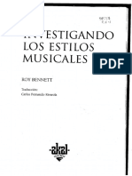 Investigando Los Estilos Musicales Roy Bennet PDF