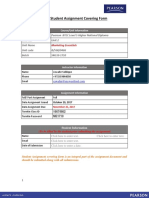 Student Assignment Covering Form