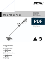 Stihl Fse 60 - 71 - 81