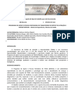 PROGRAMA DE APOIO À PESSOA PORTADORA DO TRANSTORNO DO DÉFICIT DE ATENÇÃO E HIPERATIVIDADE – Relato de Experiência, Ciências da Saúde.pdf