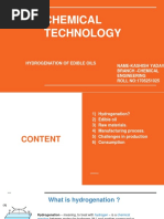 Chemical Technology PPT On Hydrogenetaion