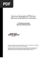 Service Availability Forum Service Availability Interface: C Programming Model SAI-AIS-CPROG-B.05.02