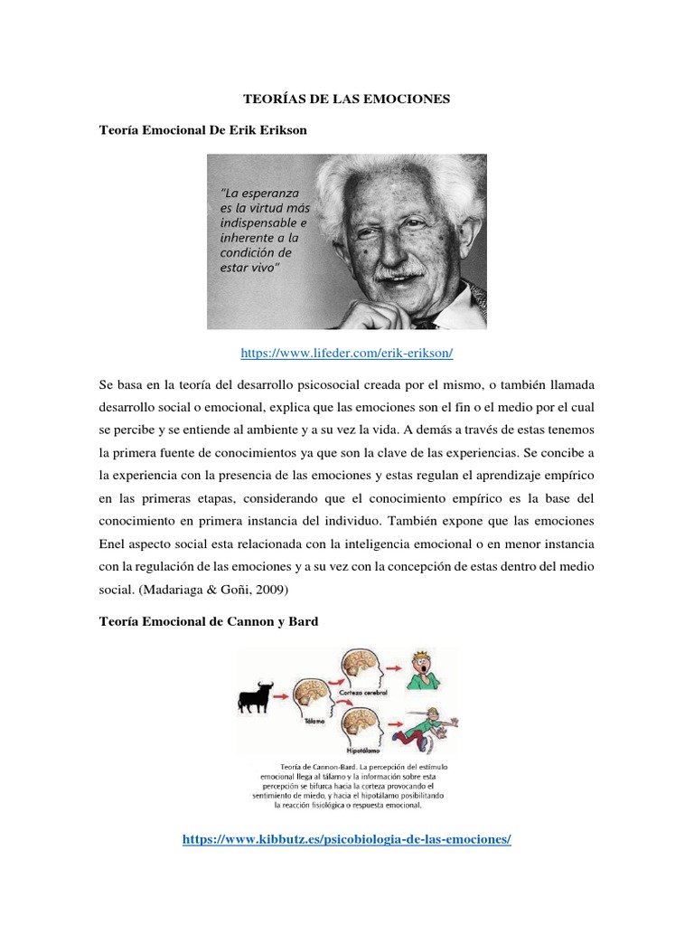 Teorías de las Emociones y su Control | PDF | Las emociones | Cognición