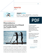 Musculatura y Estiramientos en El Stand Up Paddle (SUP) - Respiro Deporte