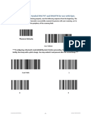 Symbol Barcode Scanner | PDF