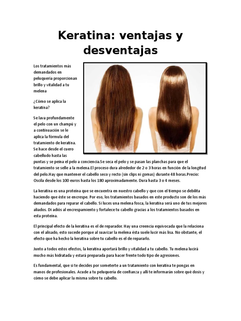 Botox Capilar Desventajas De La Keratina Para El Cabello Botox