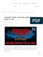 Guía Juego Stranger Things