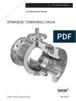 WKM Dynaseal 370D4 Ball Valve: Installation, Operation and Maintenance Manual