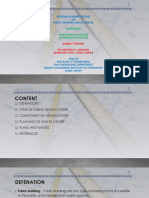 Building Planning (Ce303) ON Public Building: Health Centre: Prepared by Patel Jenish (U16Ce056) JAY PARMAR (U16CE024)