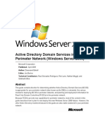 Active Directory Domain Services in The Perimeter Network (Windows Server 2008)