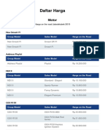 Daftar Harga Satuan