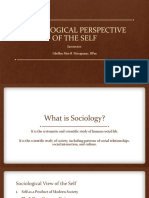 Sociological Perspective of The Self: Instructor: Gladlyn Mae B. Macapanas, RPM