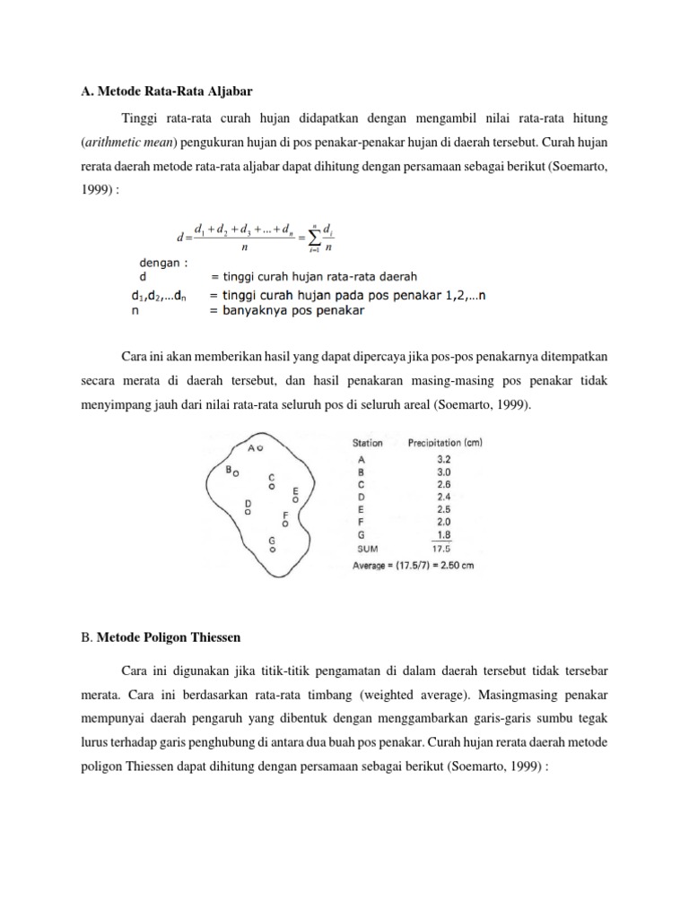Metode Pengukuran Curah Hujan | PDF | Metode & Bahan Ajar