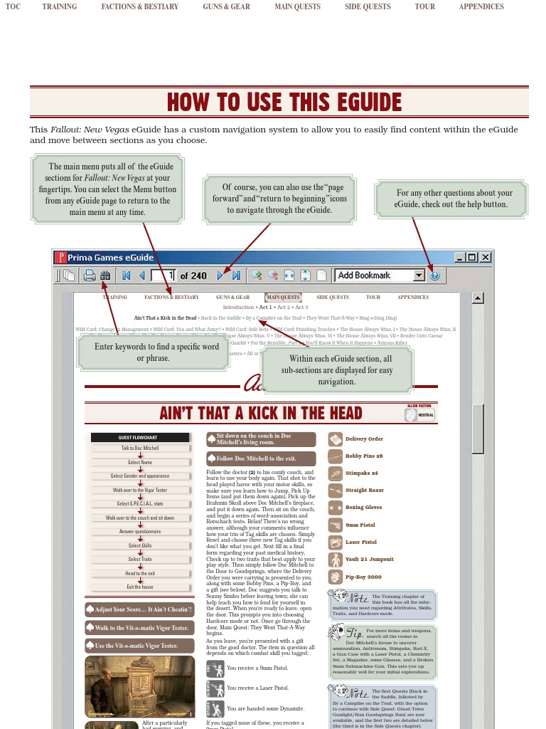 Fallout New Vegas Official Eguide Pdf Leisure Nature