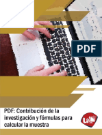 PDF Contribución de La Investigación y Fórmulas para Calcular La Muestra