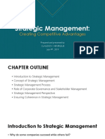 1st Chapter - Introduction To Strategic Management