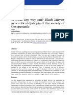 Black Mirror As A Critical Dystopia of The Society of The Spectacle PDF