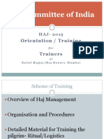 Haj Committee of India: Orientation / Training Trainers
