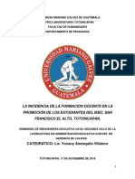 Universidad Mariano Gálvez de Guatemala Informe Final PDF