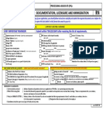 Documentation, Licensure and Immigration: Checklist of Requirements