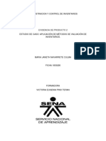 Aplicación de Métodos de Valuación de Inventarios PDF