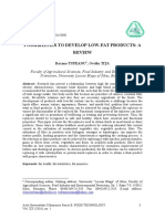 (2344150X - Acta Universitatis Cibiniensis. Series E - Food Technology) Possibilities To Develop Low-Fat Products - A Review