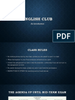 English Club: An Introduction