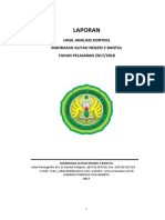 Laporan Hasil Analisis Konteks MAN 2 Bantul 2017/2018