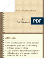Inventory Management: by Prof. Nadpurohit