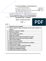 Flight Dynamics 2 Marks by Nambi Rajan