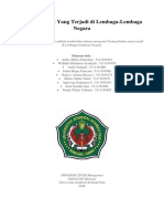 Permasalahan Yang Terjadi Di Lembaga