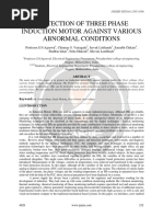 Protection of 3 Phase IM Against Various Abnormal Conditions Ijariie4028 PDF