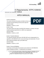 Regulatory Compliance _ Documenation _ Apex Manual Status 28 Aug 2019 _ g2 Consulting