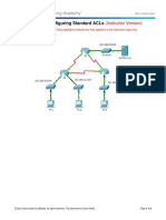 Packet Tracer - Configuring Standard Acls: (Instructor Version)