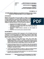 Dict-121. Deposito de Vehiculos Carretera Mexico-Toluca