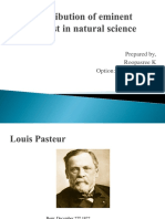 Contribution of Eminent Scientist in Natural Science