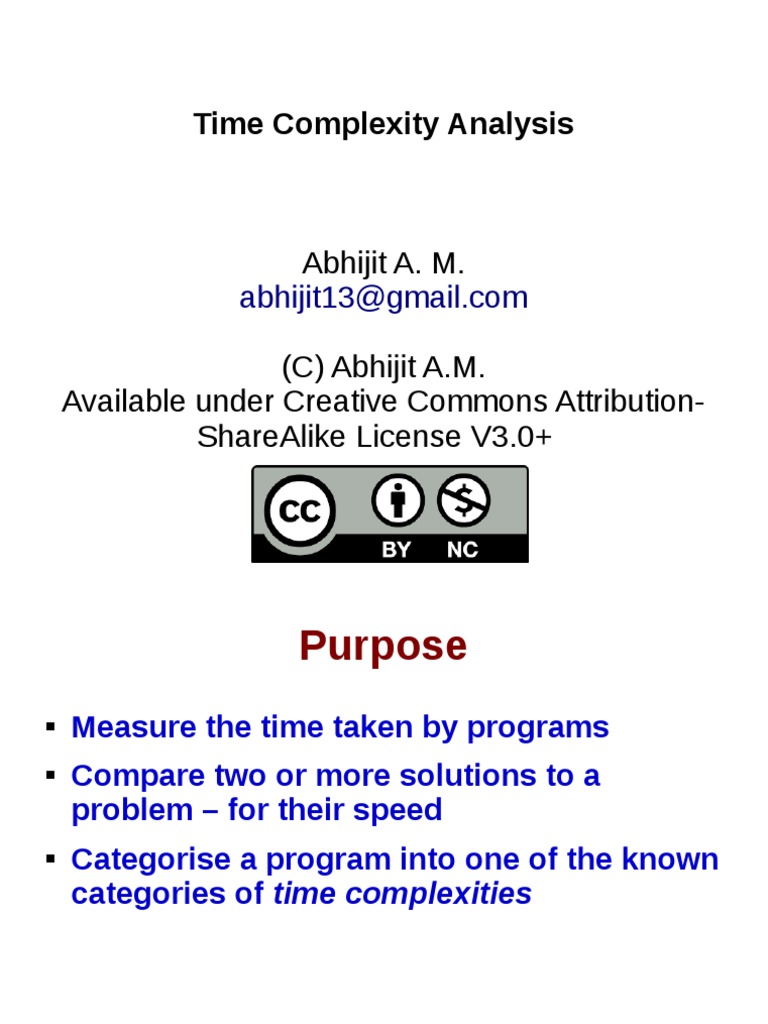 Presentation Time Complexity Analysis | PDF | Teaching Mathematics ...