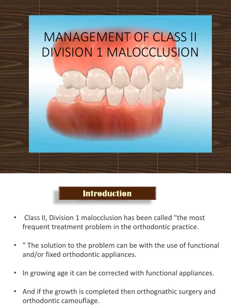 Class 2 Div 1 PDF Orthodontics Human Anatomy